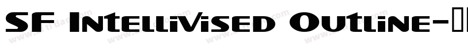 SF Intellivised Outline字体转换